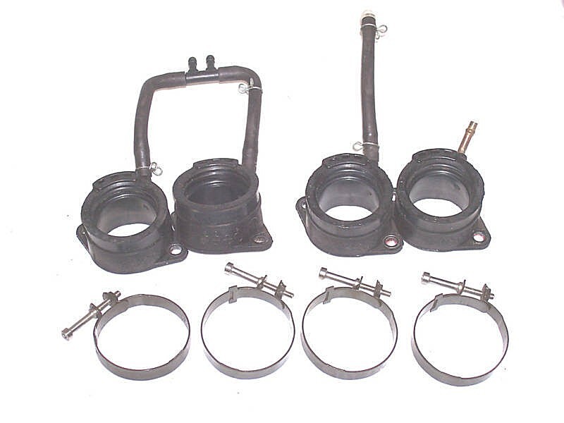 KAWASAKI ZX600 J ZX6R OEM INTAKE MANIFOLDS WITH CLAMPS 16065-1375