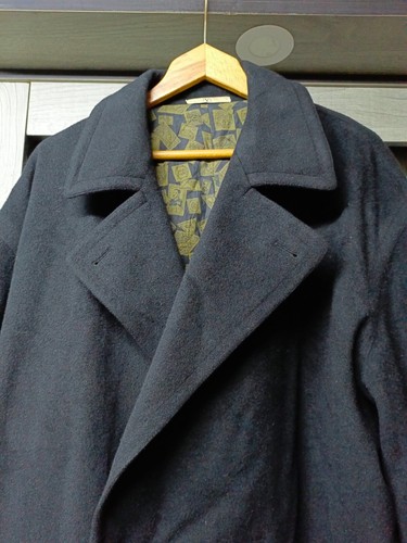 Vintage Valentino Uomo classic all worsted bespoke db pea over coat 54R big size - Picture 3 of 15