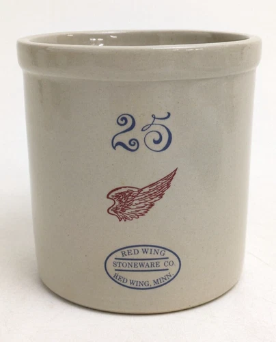 Red Wing Stoneware Commemorative Stoneware Mini 25 Gallon Crock 2013 Mississippi