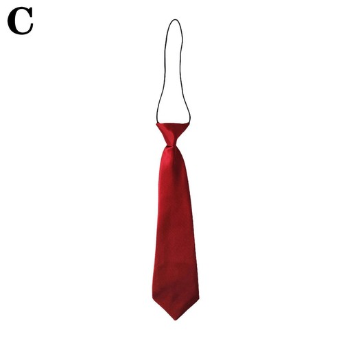 Corbata de cuello elástica satinada para boda graduación bautizo B1X0 A1K3 niños P2S1 - Imagen 11 de 14