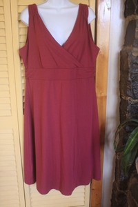 eddie-Bauer-sleeveless-knit-dress-size-XL-extra-large-poly-rayon-spandex