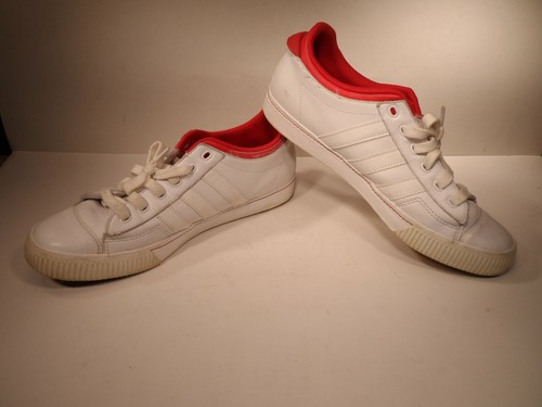 adidas white red
