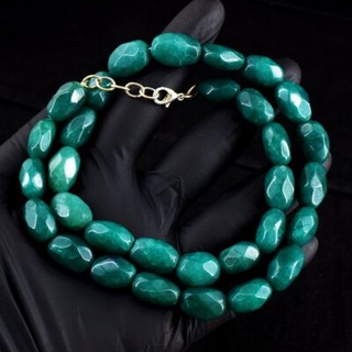 Amazing Cut 365.00Cts Emerald Very Attractive Beaded Necklace Jewelry VK 27 E698