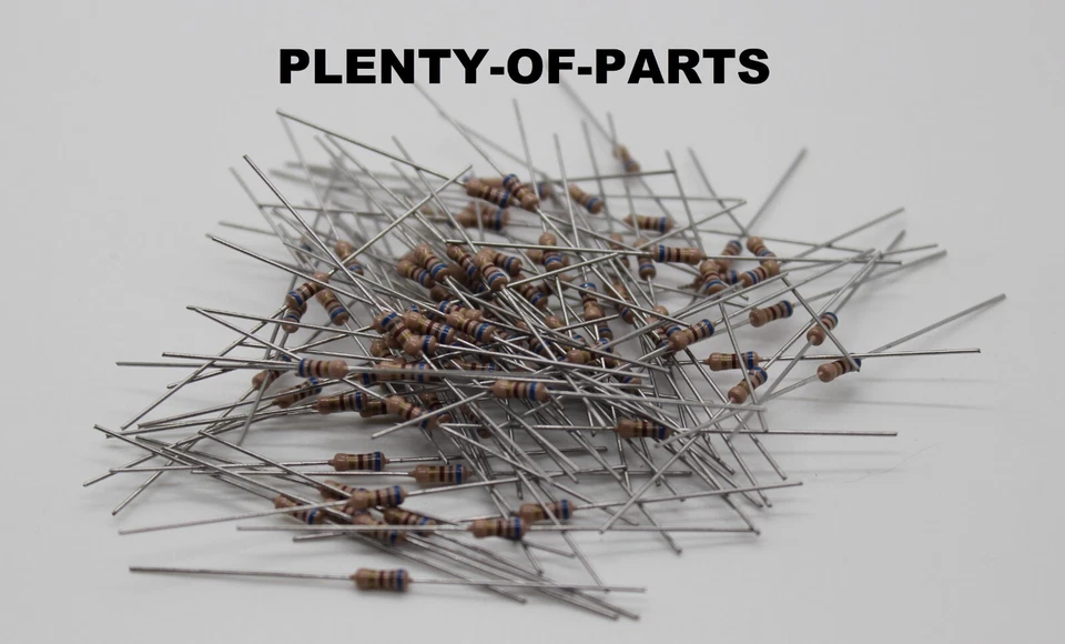 Resistencia de orificio pasante Philips 680 ohmios 1/4 vatio 5 % 500 un. Foto 2 de 3