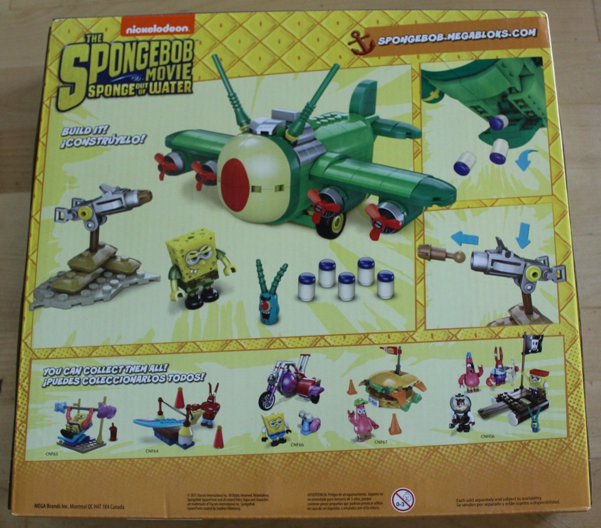 NEW/SEALED/DAMAGED Mega Bloks Spongebob Movie Out of Water Tartar