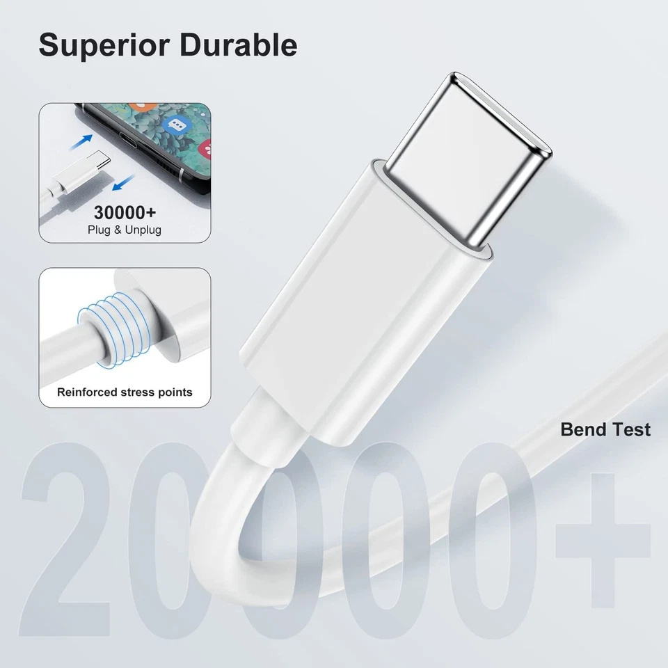 50X 60W Type C To USB C Cable Fast Cord For iPad Mini/Macbook Pro/iPhone 15 16 - Image 3 of 4