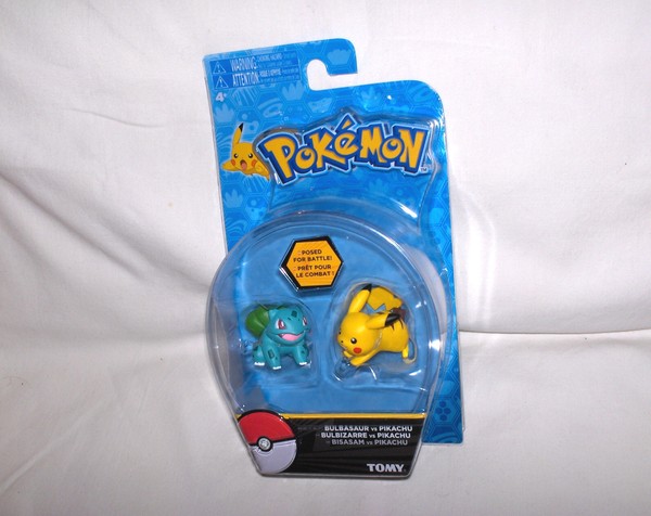 Pokemon Figuren 2Er Set Bisasam & Pikachu Je Ca. 3,5 Cm -Neu,Ovp,Lizenz-image