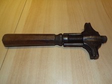 ANCIENNE GRANDE CLE A MOLETTE ANGLAISE 32 CM - OUTIL D'ATELIER MECANIQUE