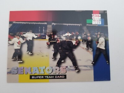 1994-95 Topps Stadium Club Super Team Redemption Ottawa Senators Team #16