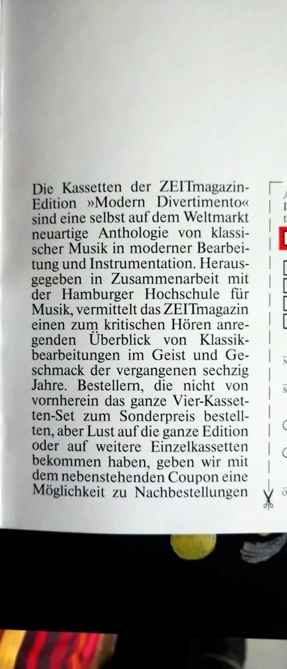 Modern Divertimento 4 Classic Tomorrow 5-LP Box 1986 ZEIT ZEITMagazin Edition LE - Bild 3 von 4