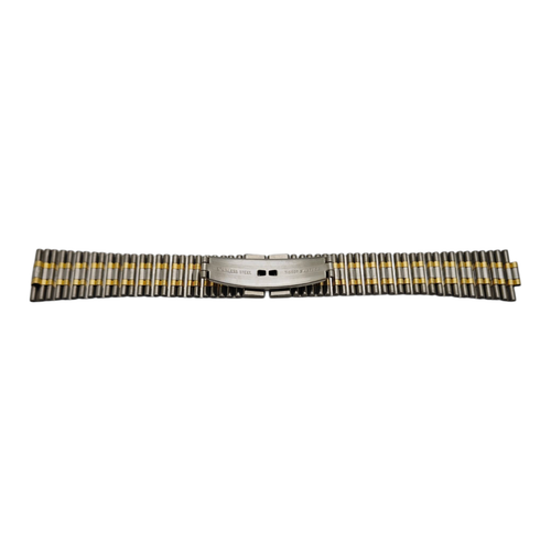 TISSOT - AUTHENTIC - 19 /8 MM - VINTAGE STEEL GOLD WATCH BAND - STRAP BRACELET - Picture 6 of 8