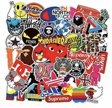 100 Pcs street Fashion Brand Cool Stickers for Laptop Motorcycle Bicycle...
