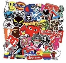 100 Pcs street Fashion Brand Cool Stickers for Laptop Motorcycle Bicycle... 
