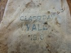 SALE Vintage Antique 1916 Yale College Class Day Leather Tobacco Pouch HTF RARE — photo 3