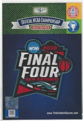 2018 Mens Final Four Official NCAA Patch Villanova Kansas Michigan Loyola Chicag