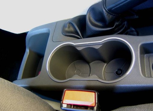 D Ford Focus MK2 Chrom Rahmen für Getränkehalter - Edelstahl poliert Focus MK 2 - 第 1/3 張圖片