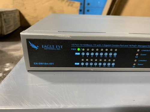 Eagle Eye Networks 16 Port PoE+ managed Switching Video Interface Uplink - Picture 4 of 10