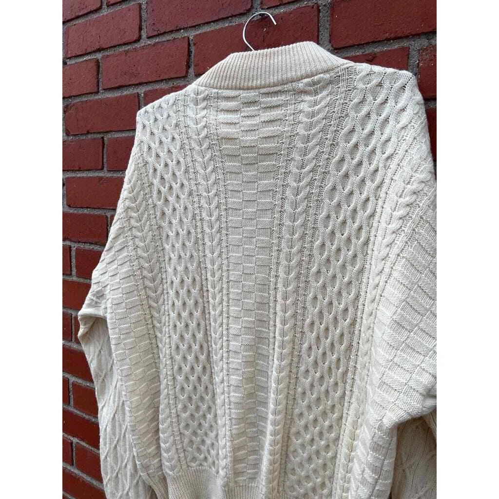 Maglione Pescatori Versace V2 Maglia Cavo Taglia XL Vintage anni '90 Designer Made in Italy