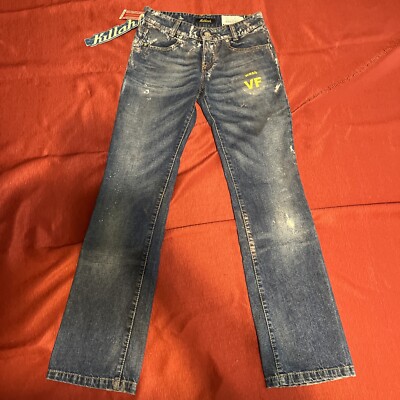 Killah Sixty Jeans Made In Italy 100% Cotton  Mid Low Straight 27 W x 32 L