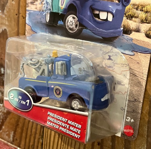 DISNEY PIXAR CARS COLOR CHANGER PRESIDENT MATER MOVIE FIGURE ON THE ROAD - Picture 3 of 4