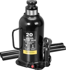 20 Ton 40000 LBs Capacity Hydraulic Welded Heavy Duty Bottle Jack AT92003BB  ...