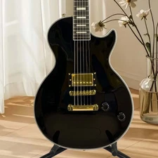 LP Custom Electric Guitar Single Pickup Black Beauty Guitar Christmas Gift