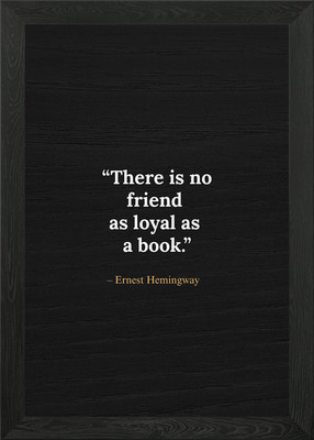Ernest Hemingway Buch Zitat gerahmtes Wandbild Poster Leinwanddruck Bild