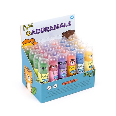 5055071758560 Klej w sztyfcie z brokatem, zapachowy - Adoramals Puckator