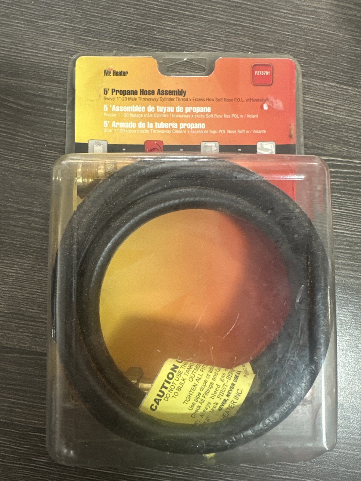 F273701 5ft Propane Hose Assembly Buddy Heaters, Nos (free Shipping)