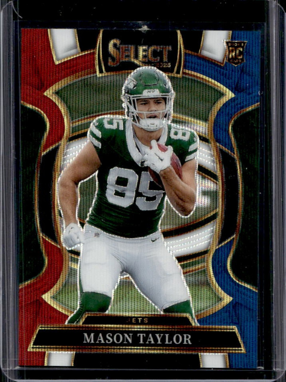 2025 Panini Select Mason Taylor Concourse RC Tri-Color Prizm Rookie #/399 Jets