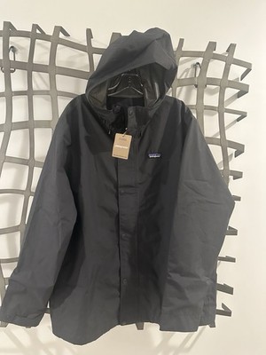 New Patagonia Men's Jackson Glacier Rain Jacket Tidepeal Black XL