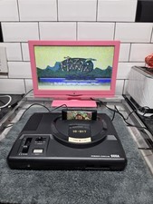Sega Mega Drive Black Console Tested With Controller, Rf Lead And Power Brick