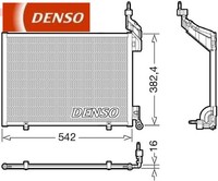 Denso DCN10048 Kondensator FüR Klimaanlage Kondensator Klimaanlage FüR Ford