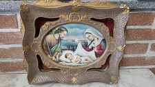 Capoletto Capezzale Quadro Natività Sacra Famiglia Con Luce *SB