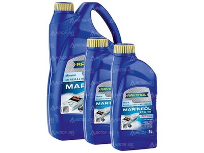 6 Liter (4L+2L) RAVENOL MARINEOIL Petrol 25W-40 Made in Germany