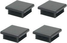 2 Inch 50 mm Square Plastic Plugs Tubing End Caps for Square 2 Inch 4 Pack