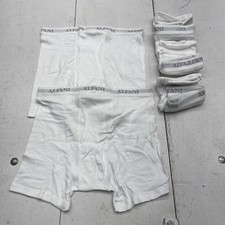 Alfani Boxer Briefs Mens Medium White 5 Pack ALFATECH Tagless Moisture Wicking