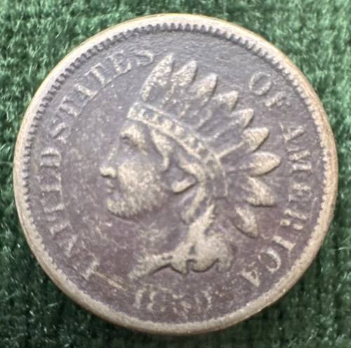1859 Indian Head Cent Semi-Key Date | Very Good Details | Free Shipping