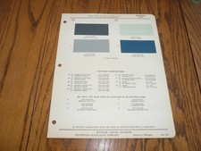 1954 Packard Ditzler Color Chip Paint Sample - Vintage