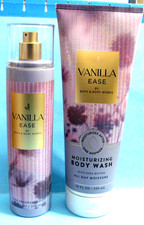 Bath Body Works "VANILLA EASE" 8 oz mist 10 oz moisturizing body wash