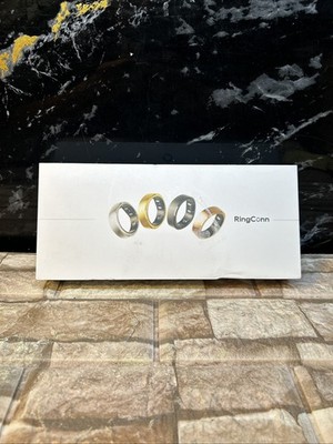 RingConn Gen 2 Smart Ring - Gold | Size 9 | Bluetooth Activity Tracker w/ Case
