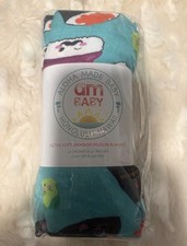 Aloha Made Baby Bamboo Muslin Blanket 47" x 47" Blue Breathable Easy Care