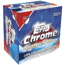 2021 Topps Major League Soccer (MLS) Chrome Sapphire Edition sealed 21TOSMLSC-SE
