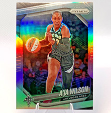 A’ja Wilson 2025 Panini WNBA Silver Prizm #76 Las Vegas Aces