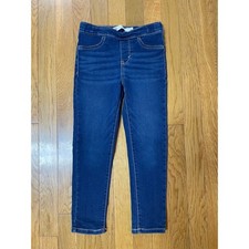 Levis Kids Girls Pull-On Jeggings Dark Wash Denim Skinny Jeans Size 6 0238-D5M