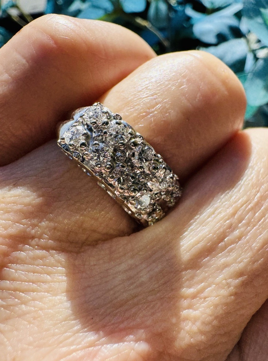 Diamond Ring  - 14k Solid Gold - Natural Diamonds… - image 1