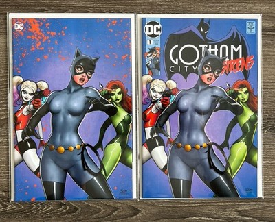 Gotham City Sirens #1 Retailer Trade & Virgin Variant Set Nathan Szerdy NM