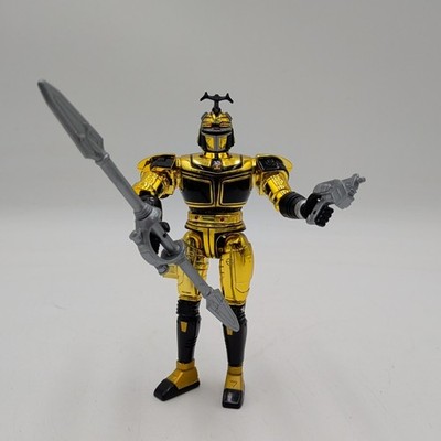 1997 Bandai Beetleborg Metallix Chromium Gold Beetleborg Vintage Complete READ