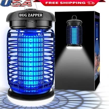 Indoor Outdoor Bug Zapper LED Light Electric Mosquito Killer 4200V Trap Insect