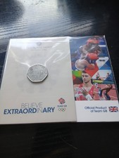 Believe Extraordinary Oficial Product Of TEAM GB 2021 Royal Mint 50p Coin